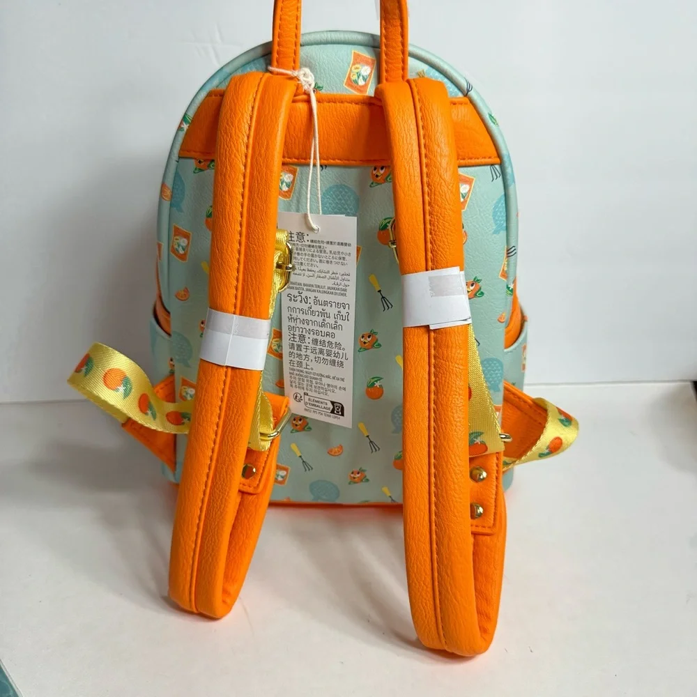 NWT. Disney Loungefly featuring Orange Bird. Approx. 10" H x 9 1/2" W x 5" D - Picture 7 of 14